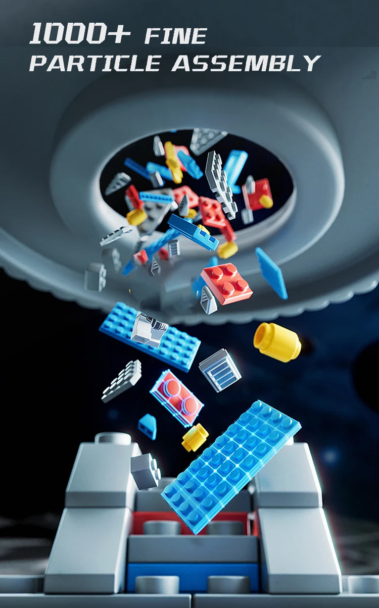 Space Rocket Launching Model Building Blocks City Aerospace Space Station Shuttle Ship Astronaut Bricks Toys Children