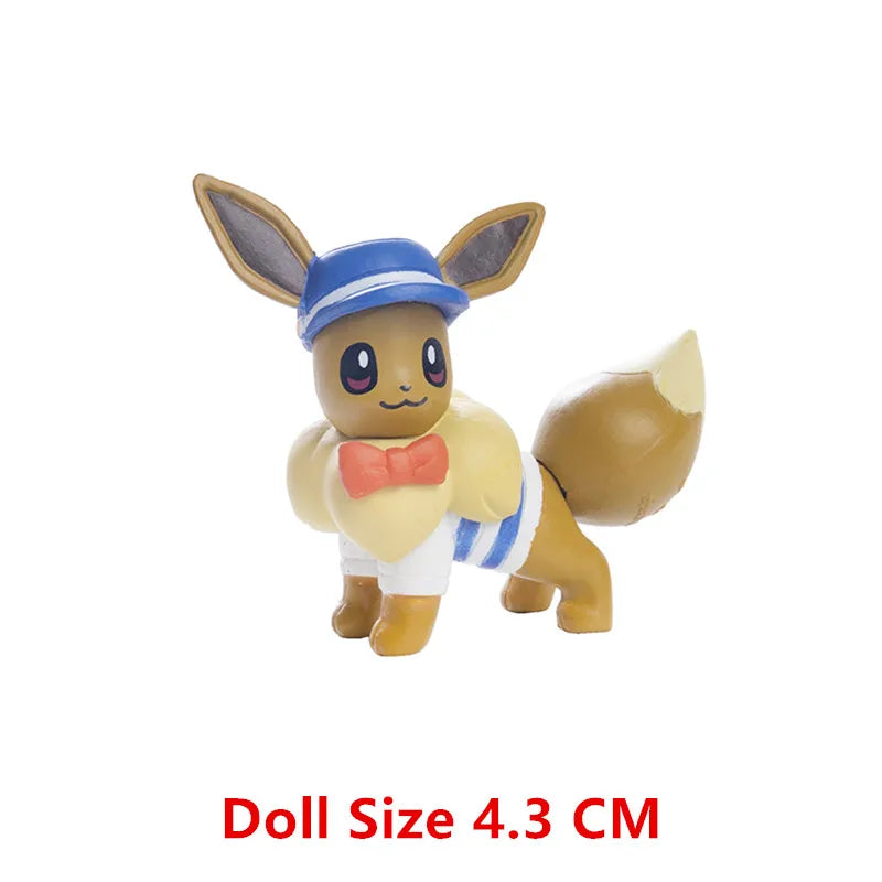 Pokemon Cartoons Movie Anime Figure 4-13Cm Pikachu Mewtwo Charmander Blastoise Gurado Pet Action Model Toy Gifts