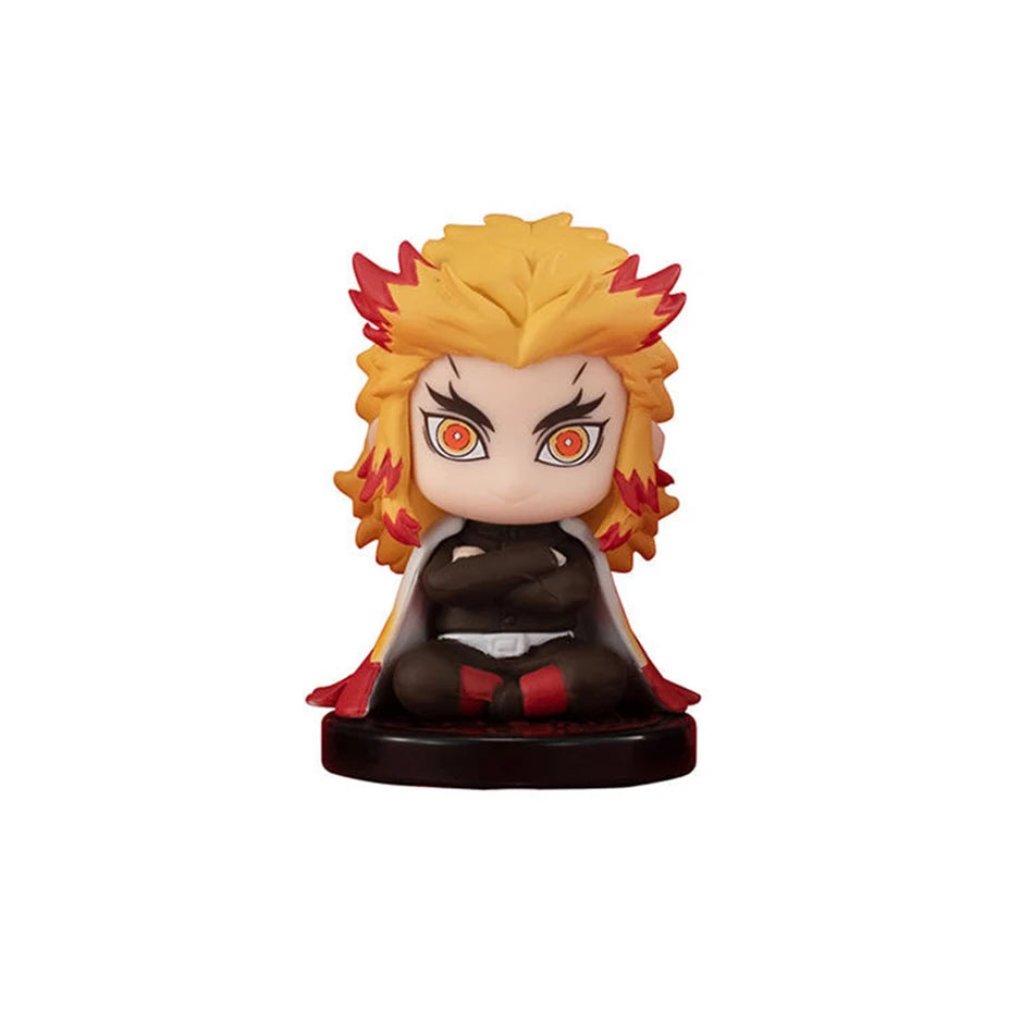 Demon Slayer Q Version 5 Style/Set Sitting Ghost Doll Tanjiro Nidouzi Inosuke Zenizu Figure Action Figure Movie Model Toys Doll