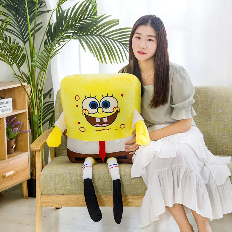 SpongeBob Patrick Star Plush Toy Lovely Stuffed Anime Cartoon Plushies Cuddly Movie Doll Pillow Birthday Gifts
