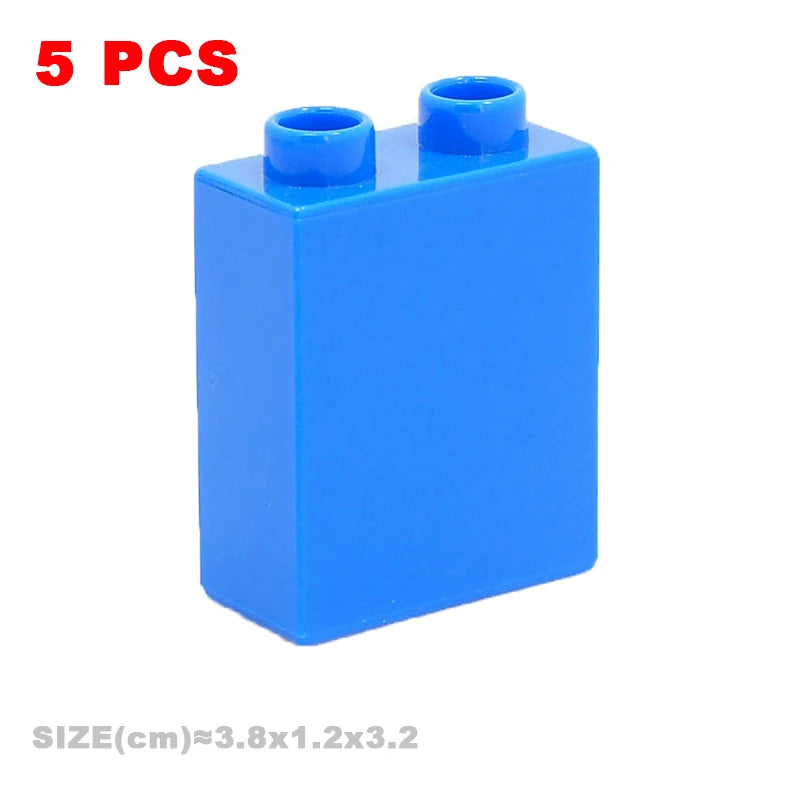 Big Building Blocks Compatible With Duploes Base Bricks Thick Thin Square Assemble Children's DIY Educational Creative Toys