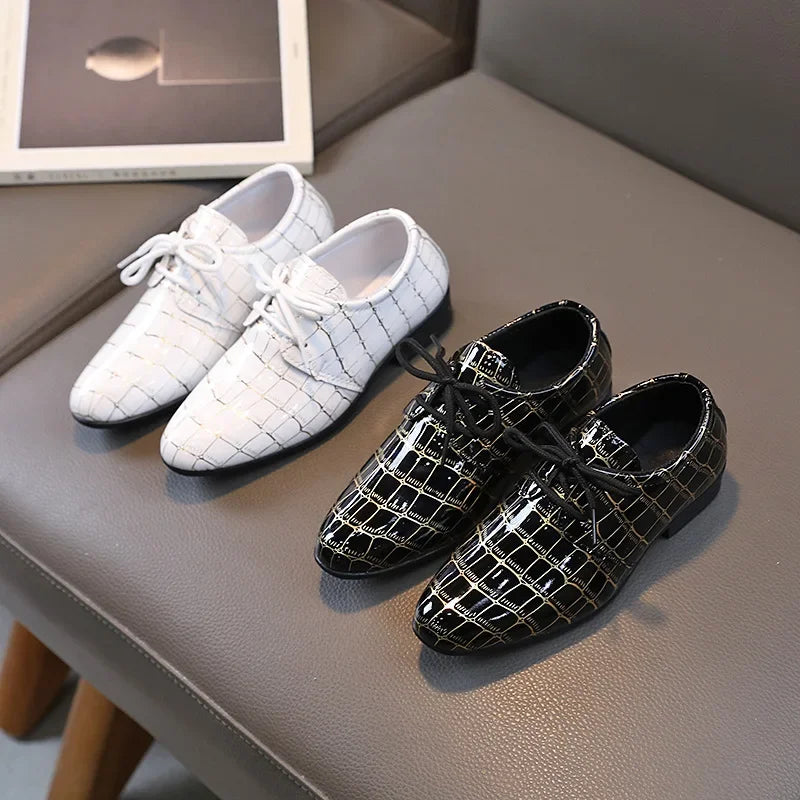 Boy's formal Leather Pointed Toe Shoes