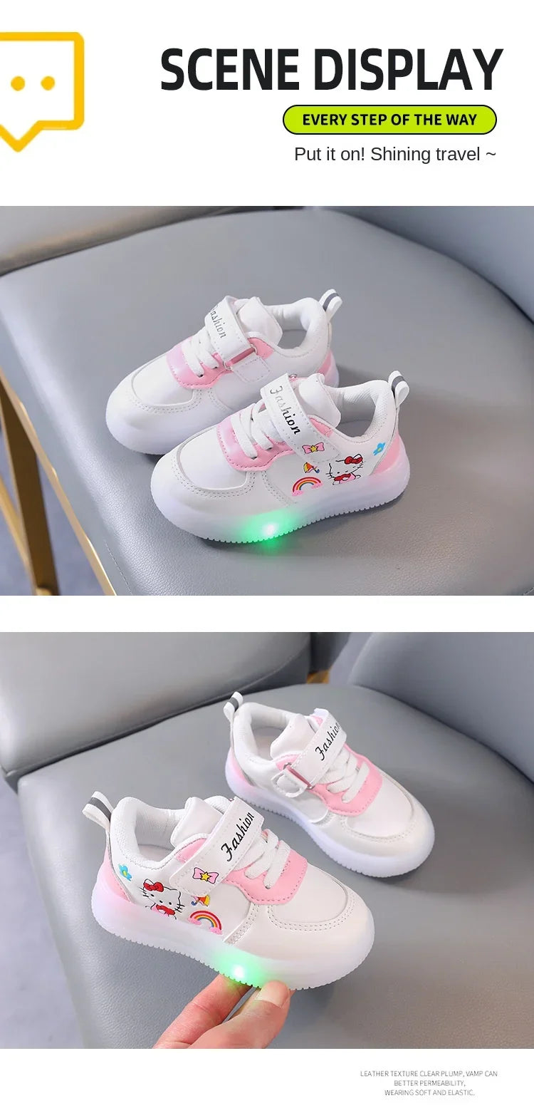 Hello Kitty LED Kids Shoes for Girls