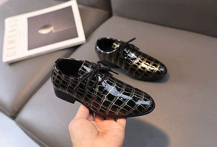 Boy's formal Leather Pointed Toe Shoes