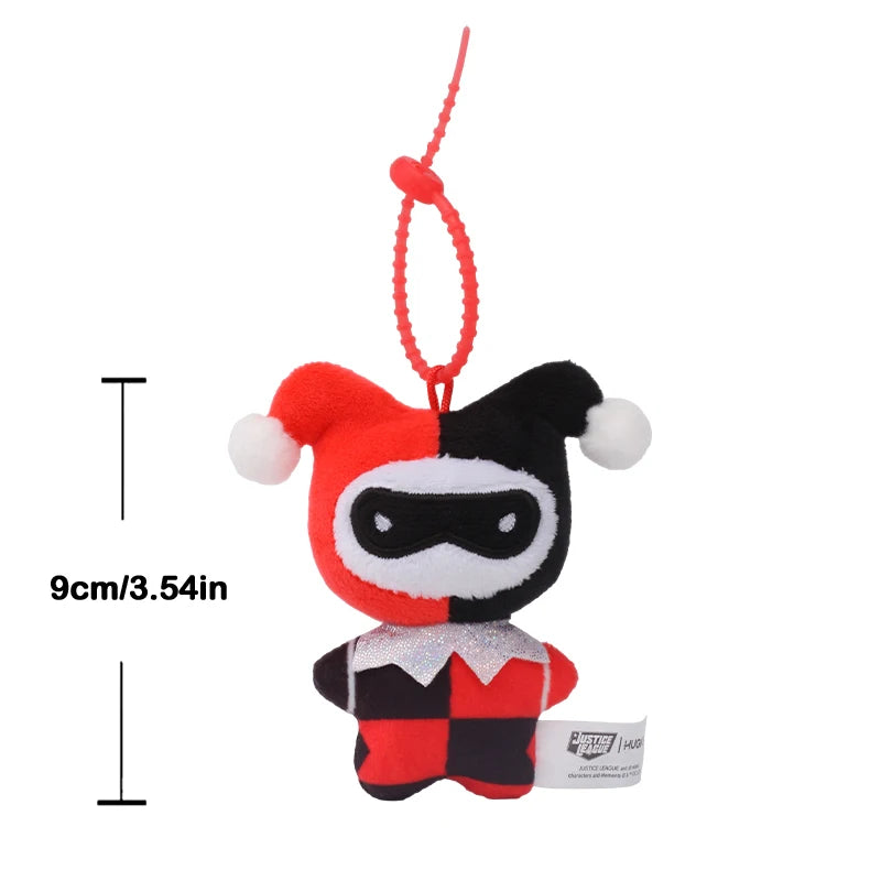 DC Movies HEROS 9cm Superman Batman Harley Quinn Plush Toy Soft Keychain Creative Cartoon Gift for Christmas Halloween