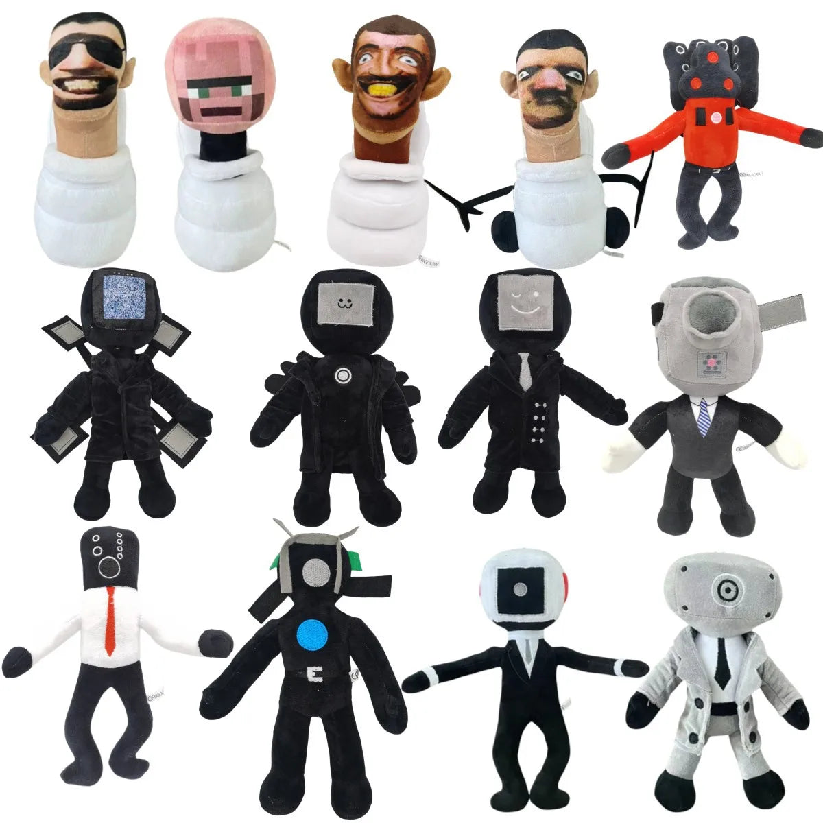Skibidi Toilet Plush Toy 20-28cm New Skibidi Doll Stuffed Toy Skibidi Yes Yes Dop Speaker Man TV Man Camara Camera Man Plush Toy
