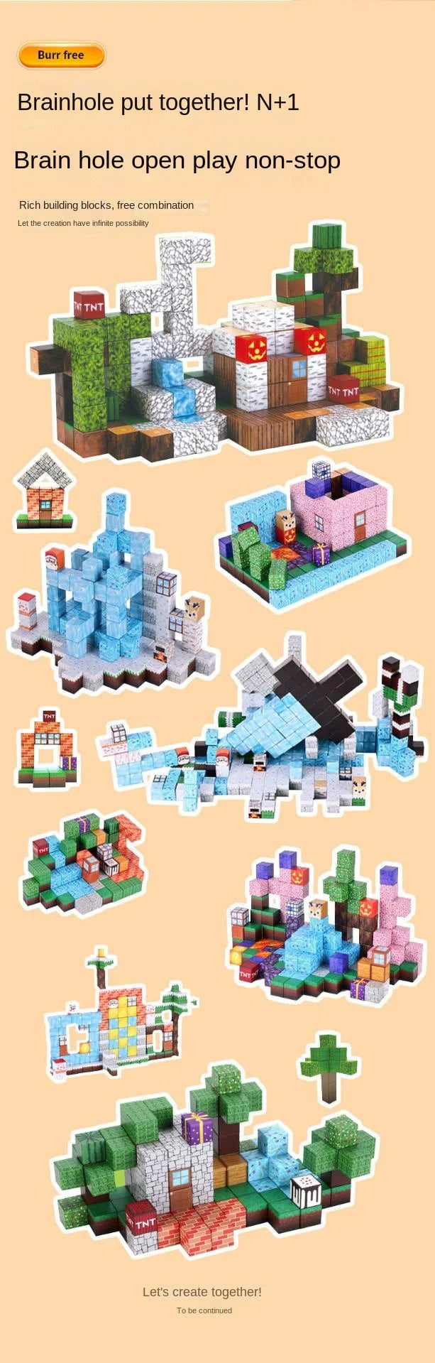 Magnetic Blocks to Build , Magnet World Set for Boys Girls, Sensory Construction Toys for Toddlers Christmas Gifts