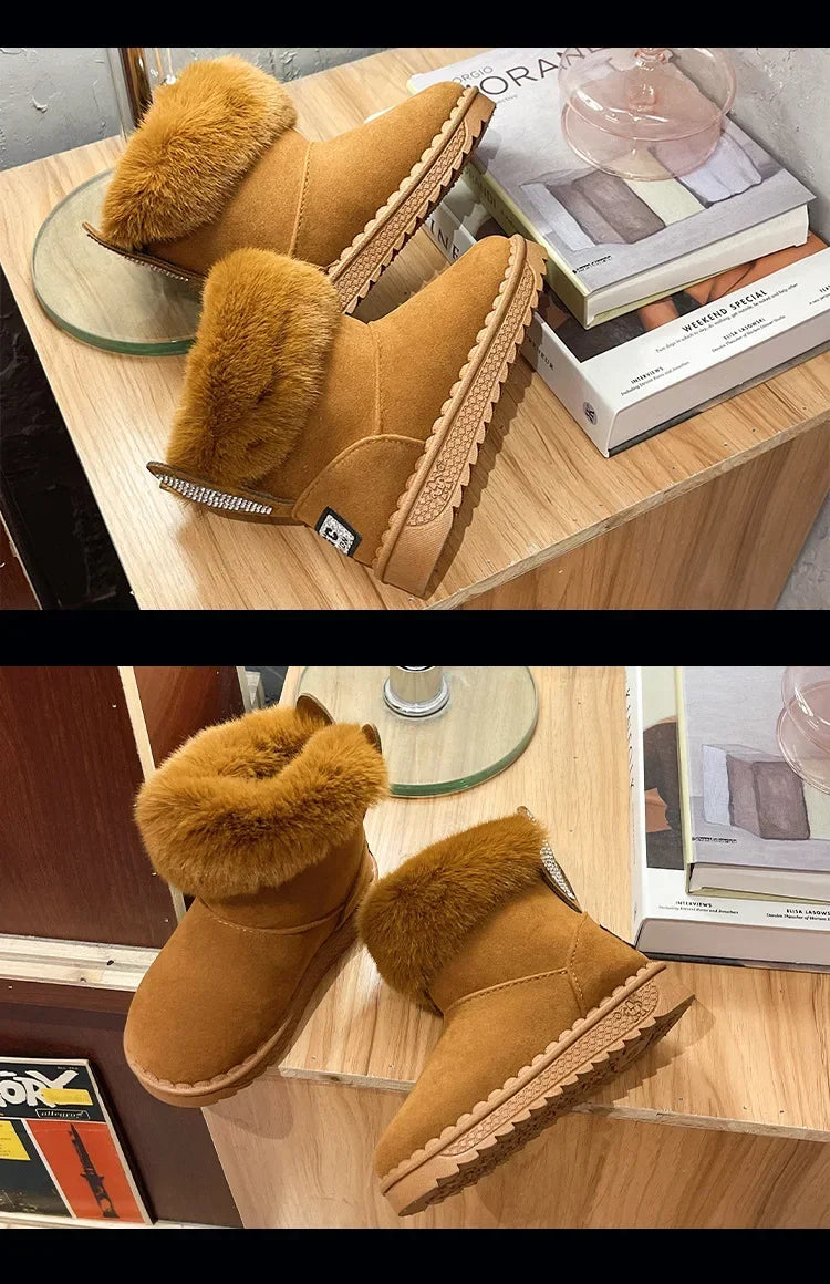 Soft Warm Cotton Snow Boots