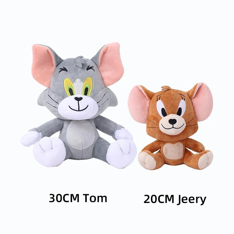 Anime Tom And Jerry Plush Toy Cartoon Movie Figures Cat Mouse Cute Plushies Stuffed Animal Doll Toys For Kids Gift Free Shipping