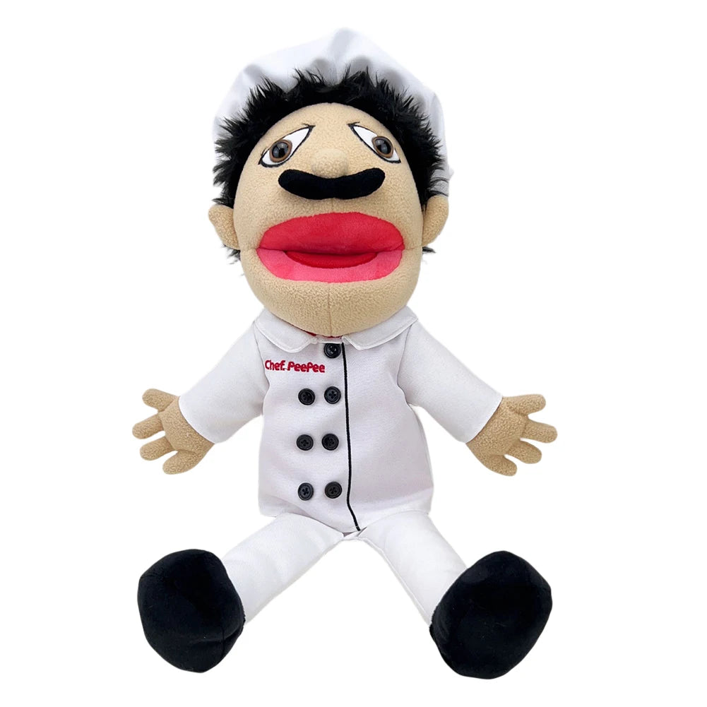 Jeffy Hand Puppet Full Body 19.69IN Stuffed Figurine Toy Soft Puppet Plush Muppet Toy Birthday Kids Gift Suitable for Role Play