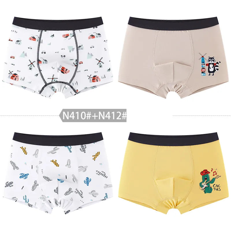 New Arrival Boy's Boxers 4pcs/pack