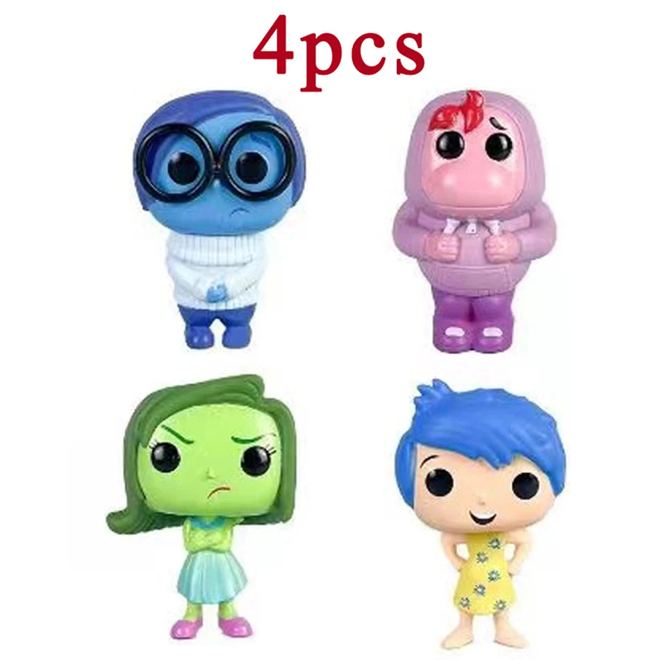 anime INSIDE OUT 2 pop figure 10cm action toys cartoon movie joy anxiety anger sadness disgust fear model statuettes pvc doll