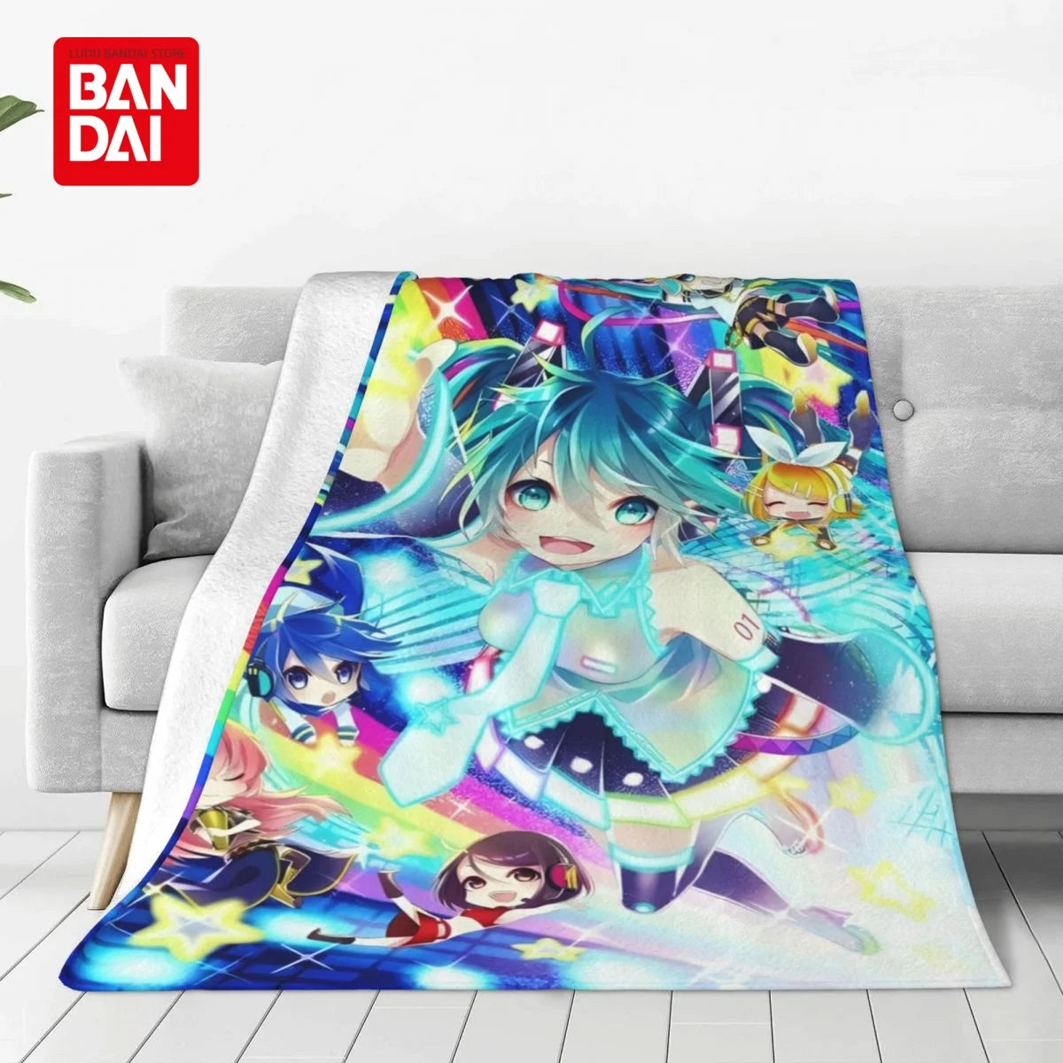 Bandai Hatsune Miku Throw Blanket on Bed Sofa Air Condition Sleeping Cover Bedding Throws Bedsheet For Kids