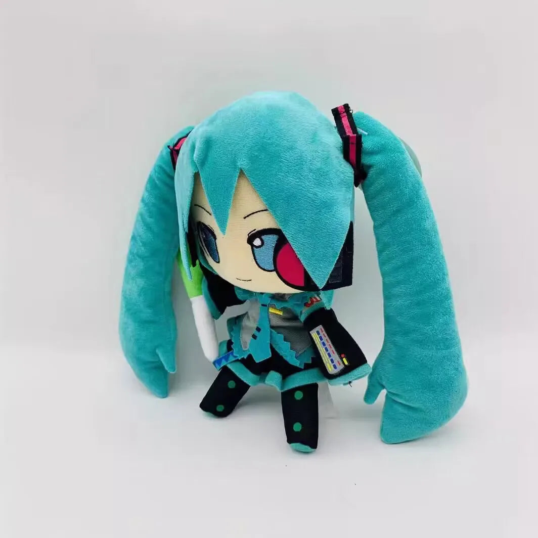 Japanese Anime Hatsune Miku 25cm Plush Doll Soft Pillow Future Doll Cute Christmas Gift For Children