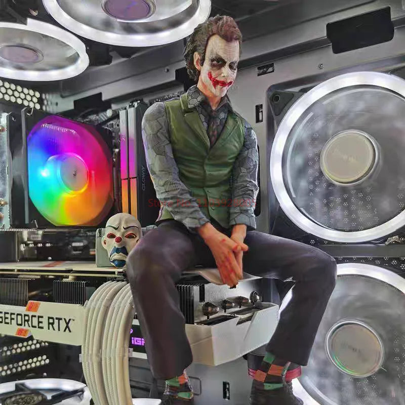 Movie Joker -Heath Ledger Car Doll Car Rear Roof Pendant Car Rear Exterior Ornaments Car Clown Ornament Kids Toys