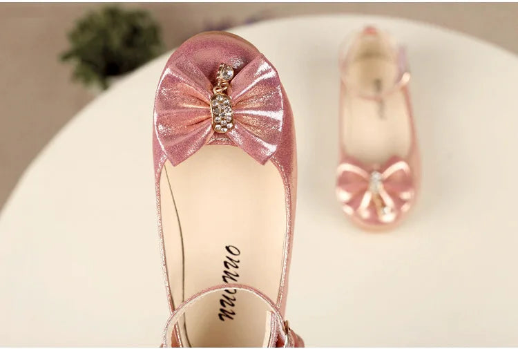 Girl's Leather Elegant Flat Shoes