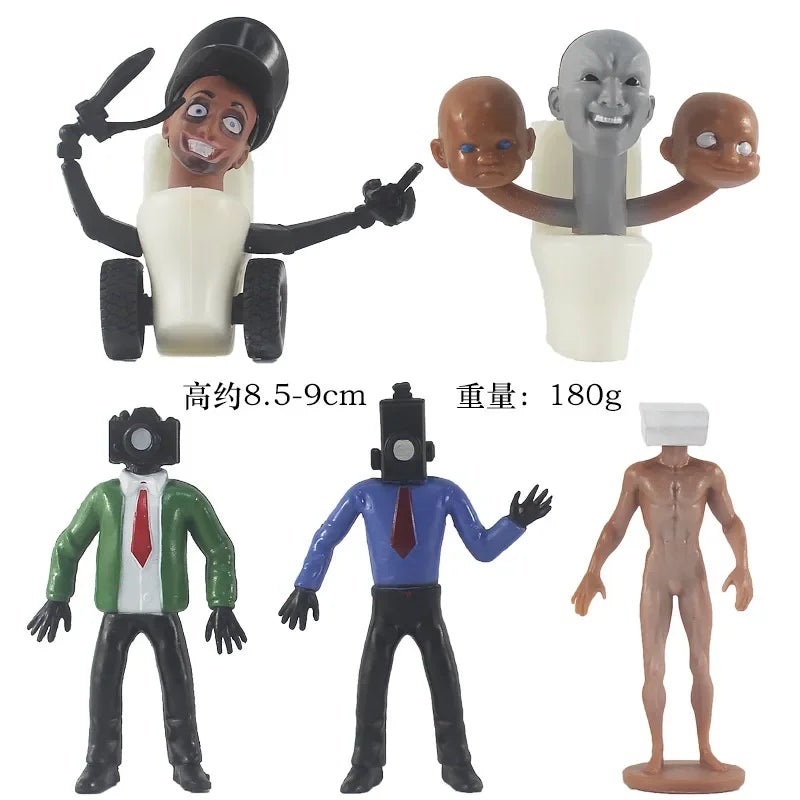 Skibidi Toilet Man Camera Man Figure TV Speaker Man Model Cameraman Funny Doll Action Figures Decorations PVCl Toy Collectible