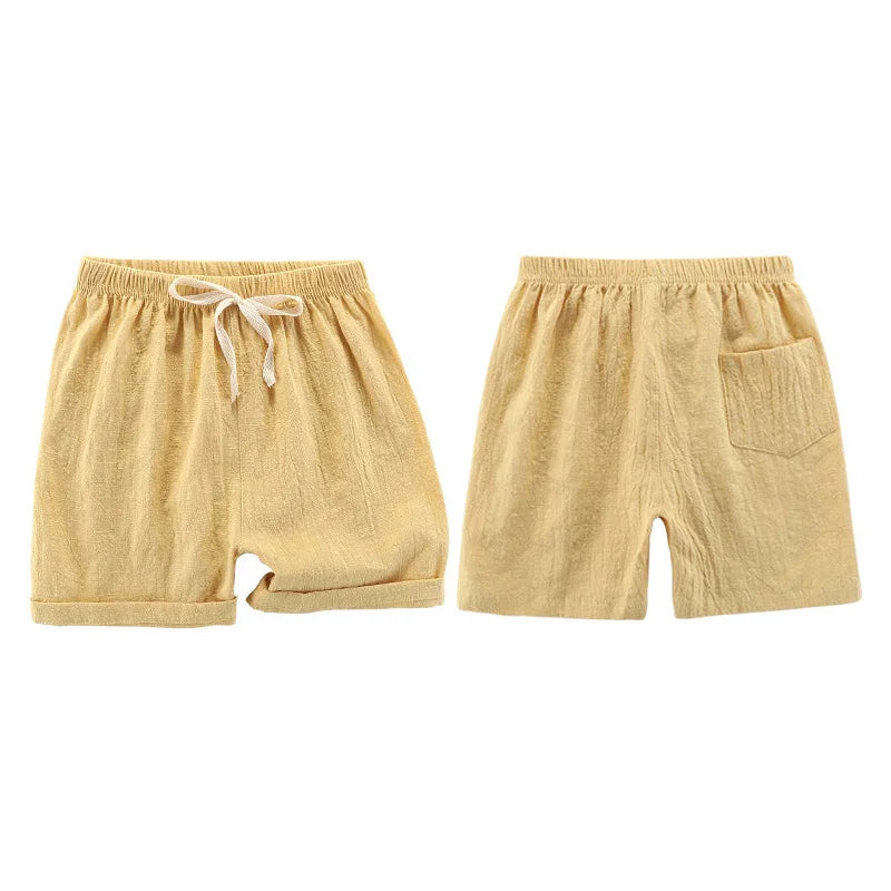 Girl's Linen Cotton Shorts