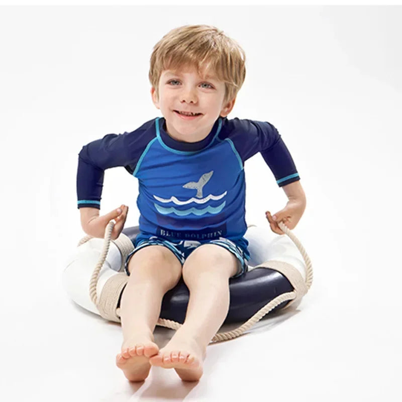 Kid's Cartoon Print Swimwear