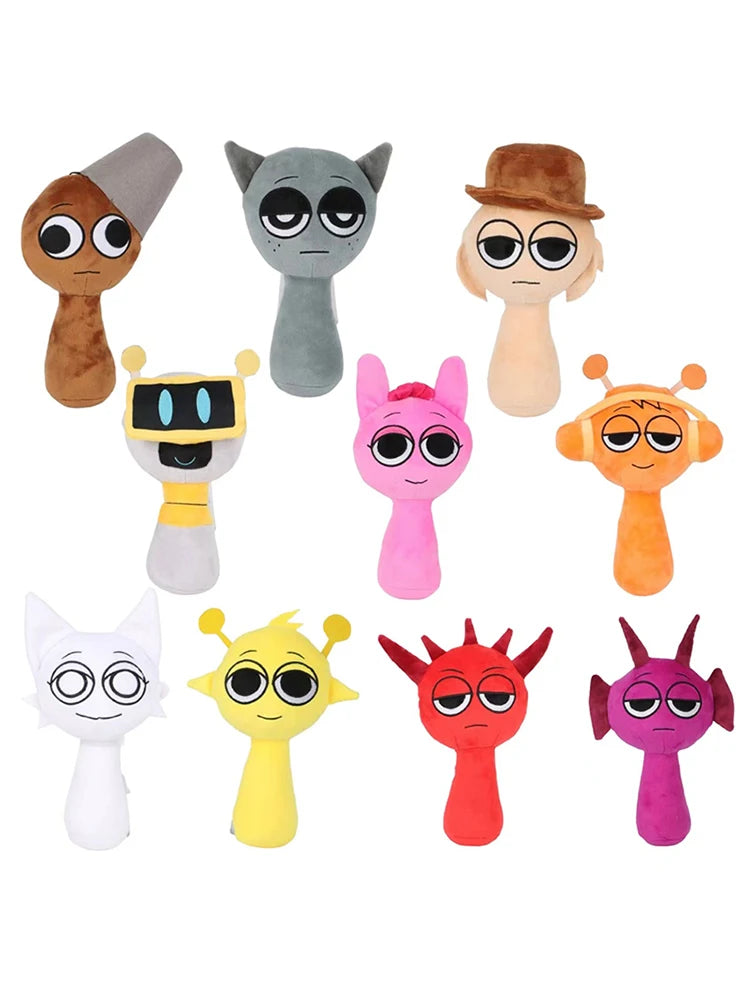 SPRUNKI Plush Toys Sprunki Plush Doll Sprunki Game Cartoon Pillow Kids Birthday Gifts Stuffed Dolls Christmas Gift