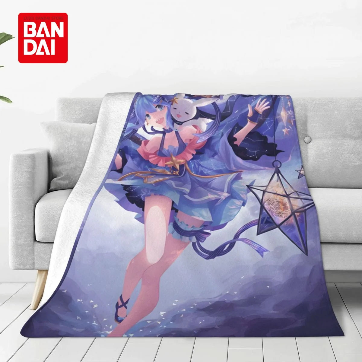 Bandai Hatsune Miku Throw Blanket on Bed Sofa Air Condition Sleeping Cover Bedding Throws Bedsheet For Kids