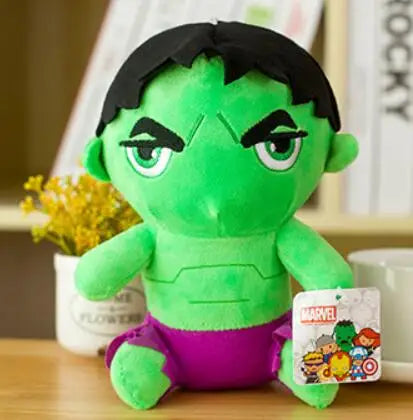 Disney Movie MARVEL AVENGERS Hero 28cm Plush Doll Spiderman Spider-man Ironman Captain America Soft Stuffed Toys For Kids