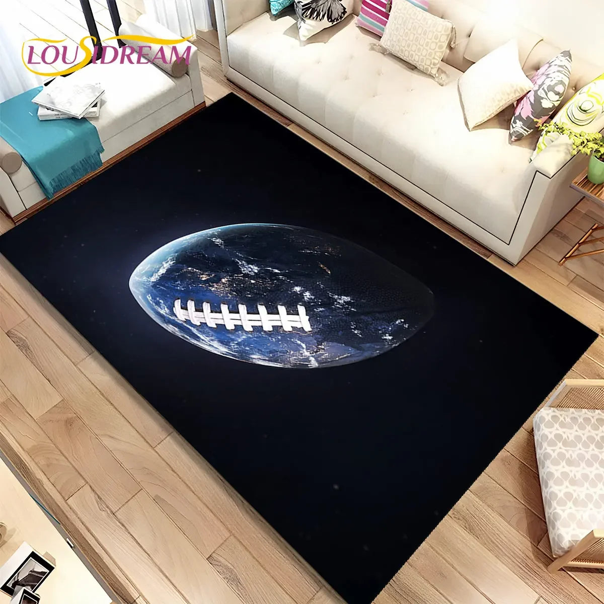 NFL American Football Field Area Rug,Carpet Rug for Living Room Bedroom Sofa Doormat Decoration,kids Play Non-slip Floor Mat