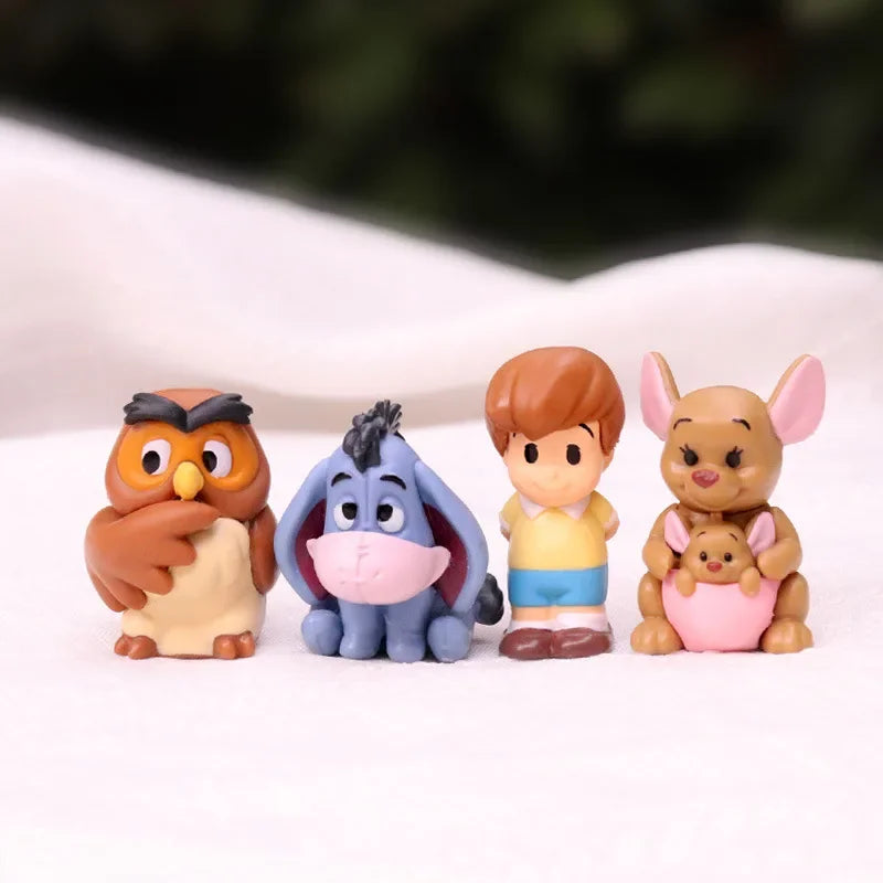Cartoon Winnie The Pooh 10pcs/set Action Figure Toy Pooh Bear Tigger Eeyore Piglet Action Figure Dolls Toy Gifts For Kids