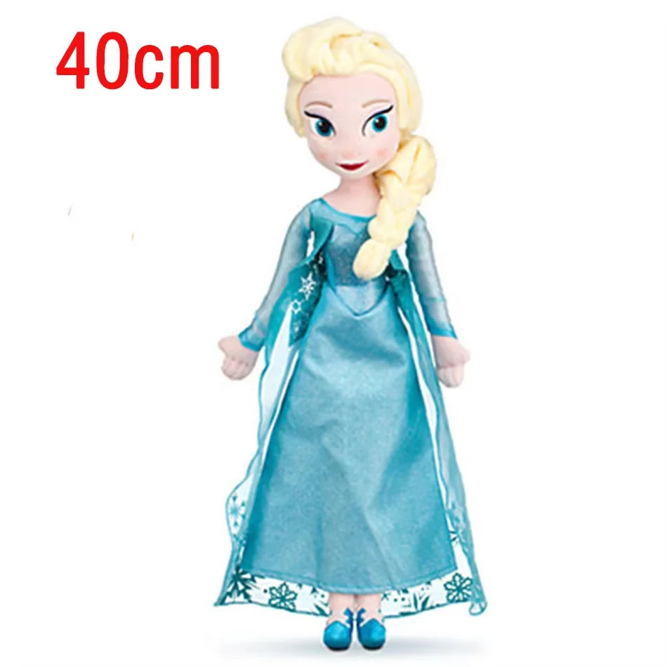 Disney movie Frozen Elsa And Anna 30-50CM Plush Stuffed Dolls From The Animated Movie Frozen Are Suitable As Birthday Or Christmas Gifts For Girls