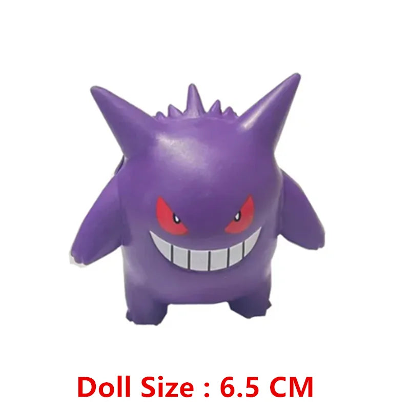 Pokemon Cartoons Movie Anime Figure 4-13Cm Pikachu Mewtwo Charmander Blastoise Gurado Pet Action Model Toy Gifts