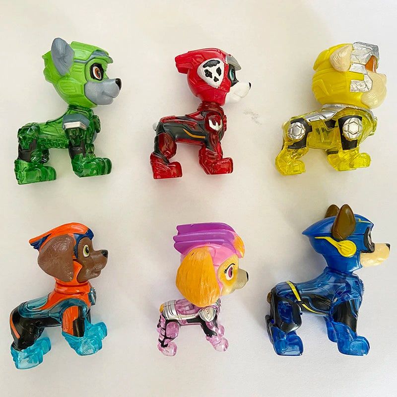 PAW Patrol The Mighty Movie Toy Figures Gift With 6 Collectible Action Figures Kids Toys for Boys and Girls