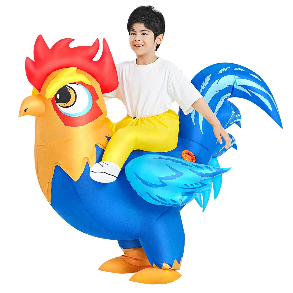 Child Kids Mascot Dinosaur Inflatable Costumes Unicorn Rooster Anime Dress Suits Purim Halloween Christmas Party Cosplay Costume