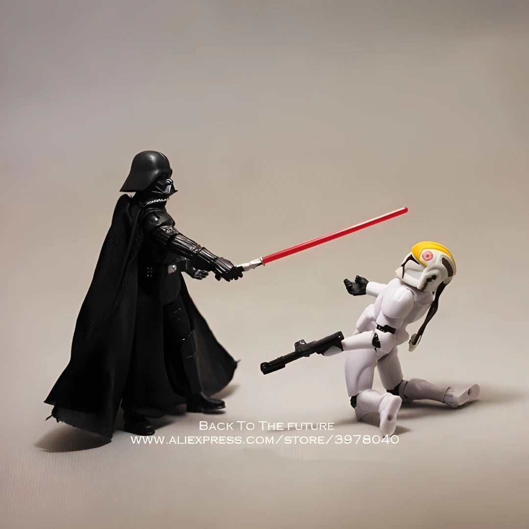 Star Wars Movie Darth Vader Dark Trooper 10cm Anime Action Figure Collection Mini Doll Toys Model For Children Gift