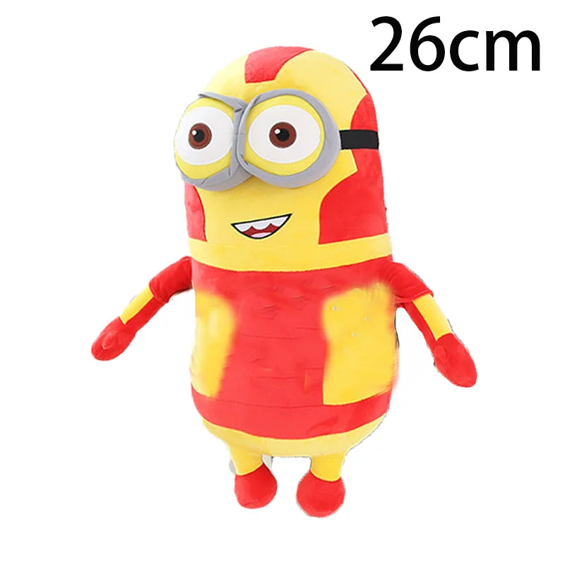 Minions Movie Yellow Plush Bob Plush Stuart Stuffed Toys In Jeans Soft Dolls Pillow Decoration Children Birthday Gift