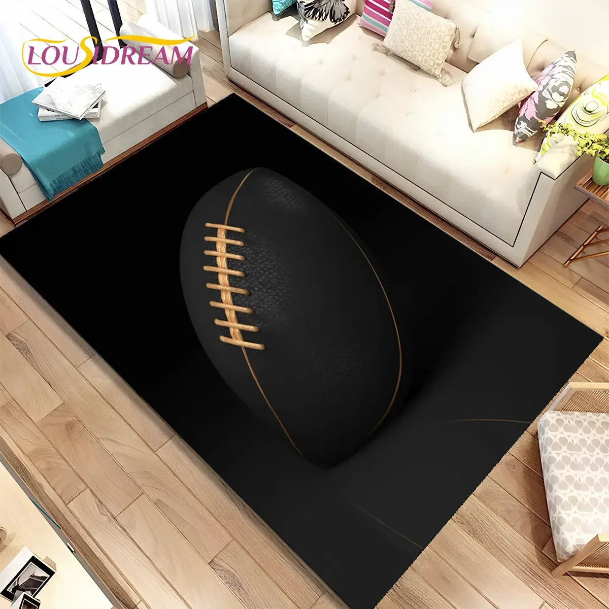NFL American Football Field Area Rug,Carpet Rug for Living Room Bedroom Sofa Doormat Decoration,kids Play Non-slip Floor Mat