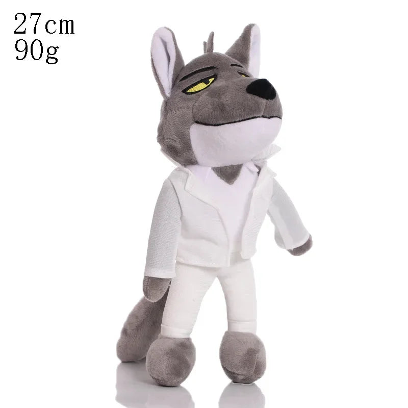 The Bad Guys movie Plush Toys Kawaii Wolf Piranha Snake Shark Tarantula Anime Doll Stuffed Animal Peluche Toy For Kids Gift