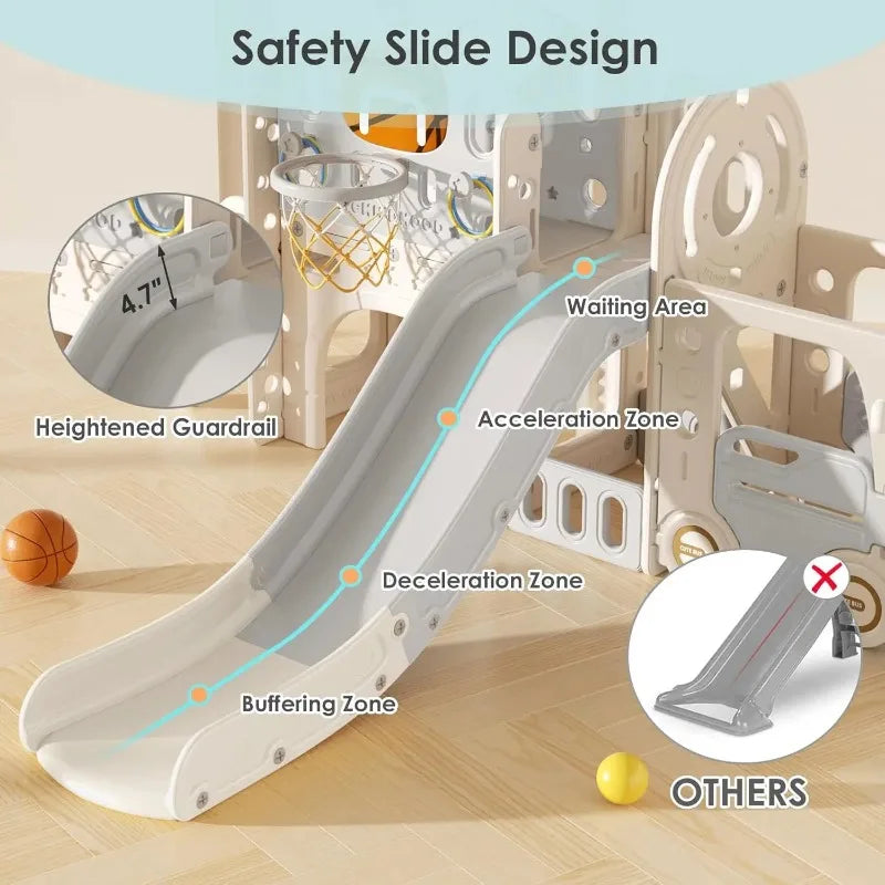 Indoor Outdoor Toddler's Slide Playset