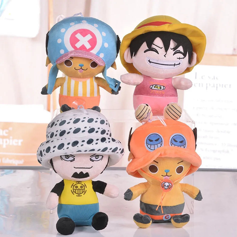 Japanese Anime One Piece 25cm Original Plush Toys CartoonFigure Luffy Chopper Ace Roronoa Zoro Cute Stuffed Doll Kids Xmas Gifts