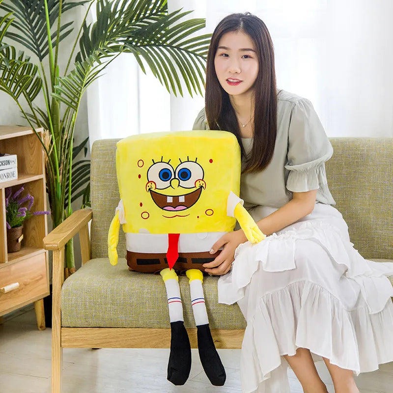 SpongeBob Patrick Star Plush Toy Lovely Stuffed Anime Cartoon Plushies Cuddly Movie Doll Pillow Birthday Gifts