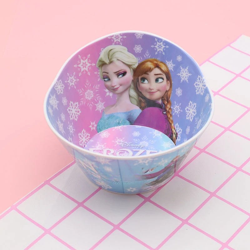 FROZEN MOVIE Elsa Anna Olaf cartoon children's bowl and spoon set personalized creative animation movie anti-fall tableware wholesale