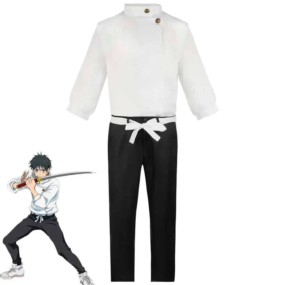 Anime Jujutsu Kaisen Okkotsu Yuta Cosplay Costume Tops Pants Belt Uniforms For Men Women Halloween Carnival Party Comic Con