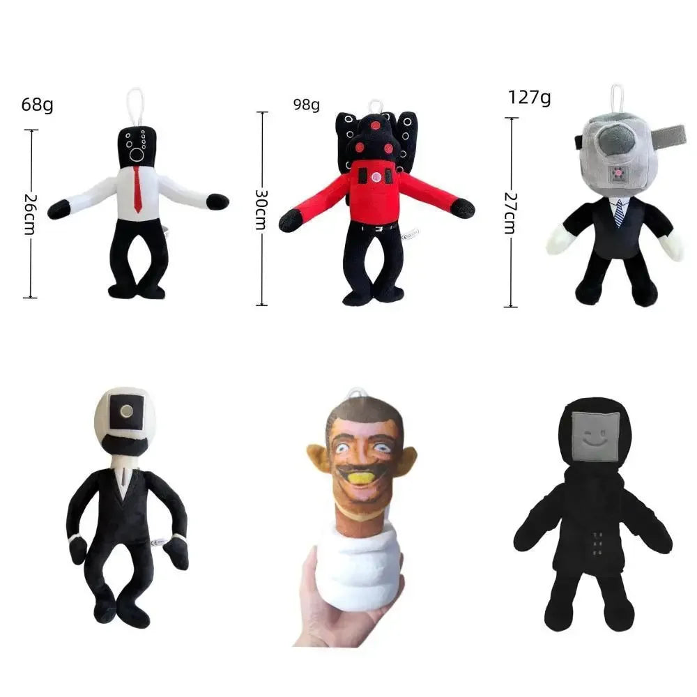 Skibidi Toilet Plush Toy 20-28cm New Skibidi Doll Stuffed Toy Skibidi Yes Yes Dop Speaker Man TV Man Camara Camera Man Plush Toy