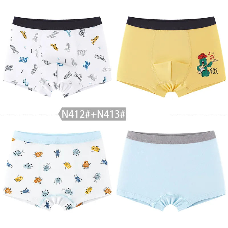 New Arrival Boy's Boxers 4pcs/pack