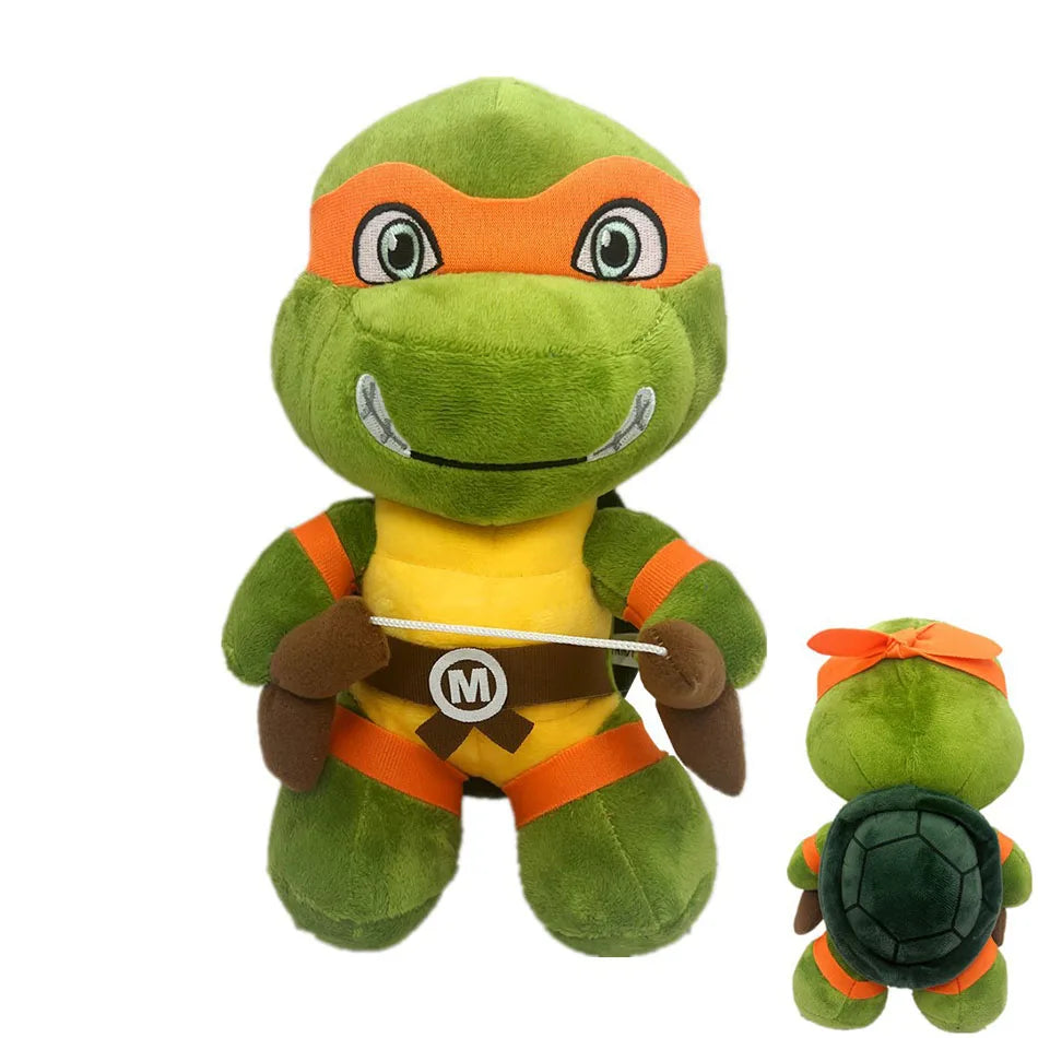 Ninja Turtles Plush Dolls25cm Anime Game TMNT Leo Raph Mike Don Stuffed Animals Decoration Ornament Toys for Kids Birthday Gift