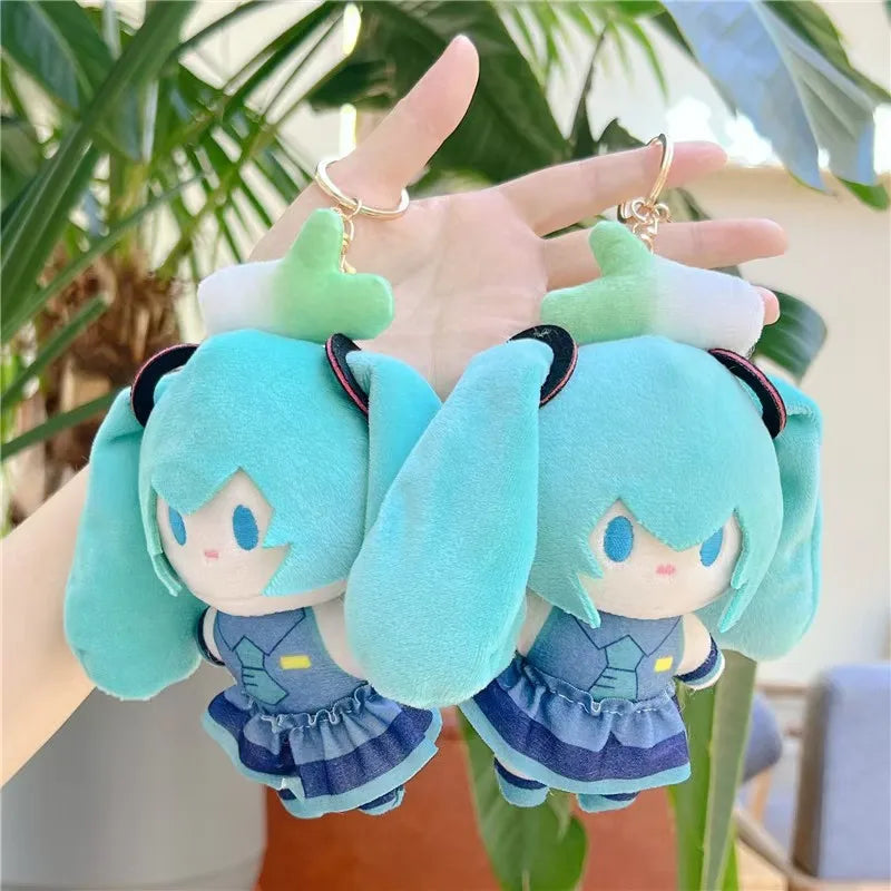 Hatsune Miku Plush Keychain Kawaii Bag Pendant Soft Stuff Accessories For Birthday Gift