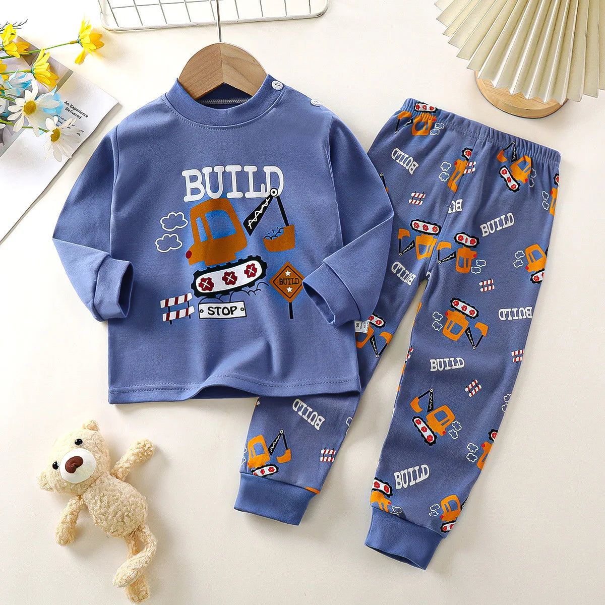 Children Long Sleeve Pajamas Set