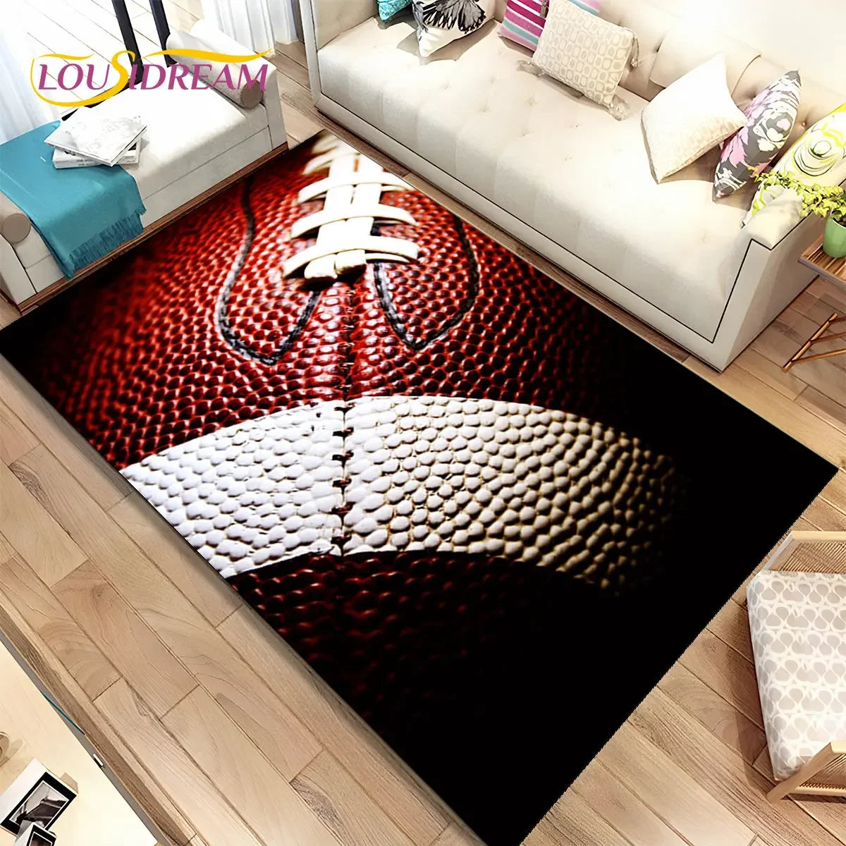 NFL American Football Field Area Rug,Carpet Rug for Living Room Bedroom Sofa Doormat Decoration,kids Play Non-slip Floor Mat