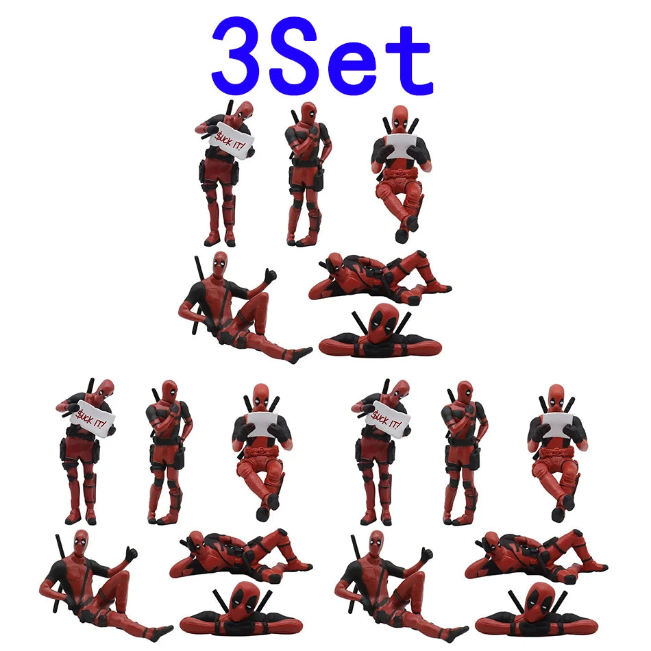 Deadpool 3 movie Deadpool & Wolverine Figure Toy Doll Model Decoration For Kid Birthday Gifts