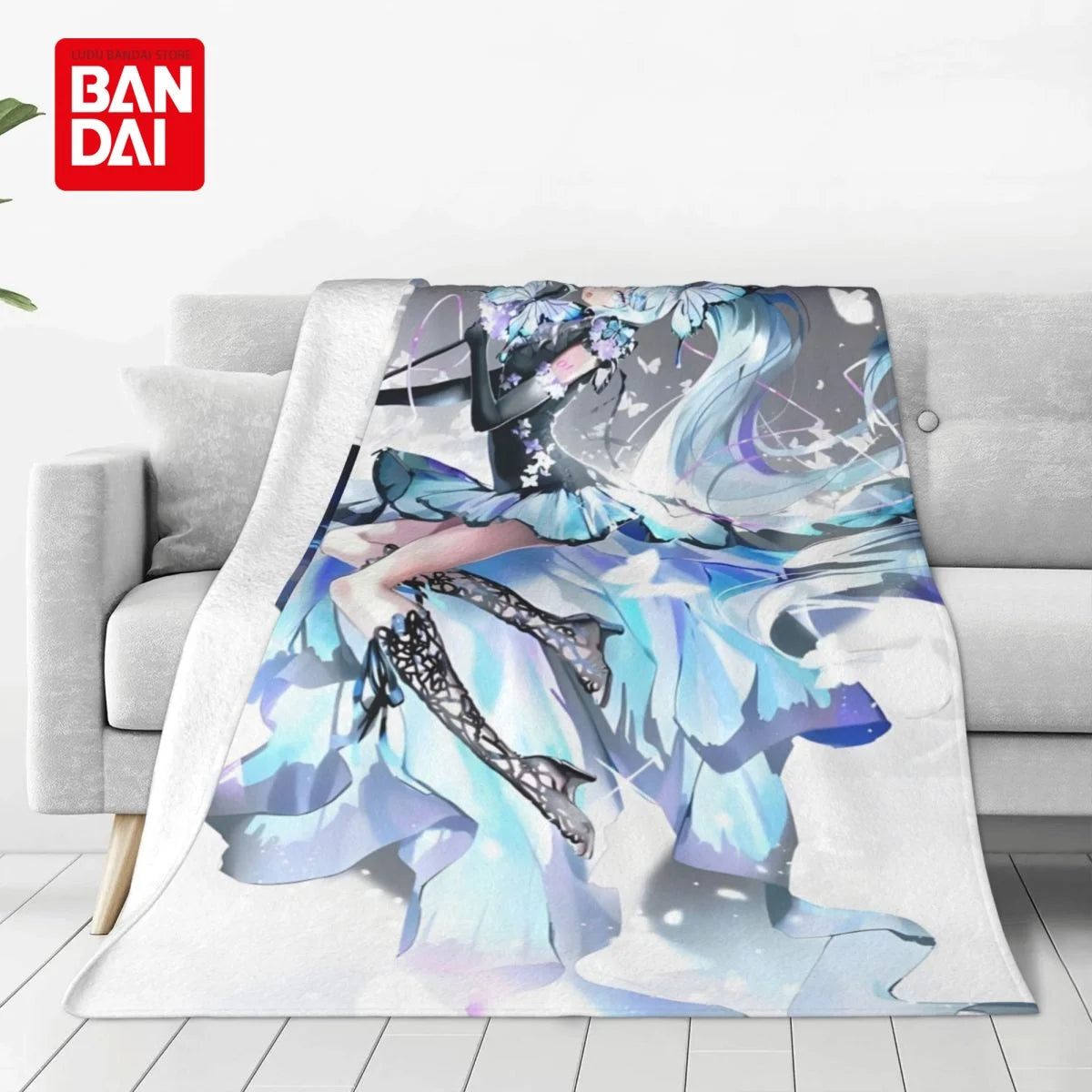 Bandai Hatsune Miku Throw Blanket on Bed Sofa Air Condition Sleeping Cover Bedding Throws Bedsheet For Kids