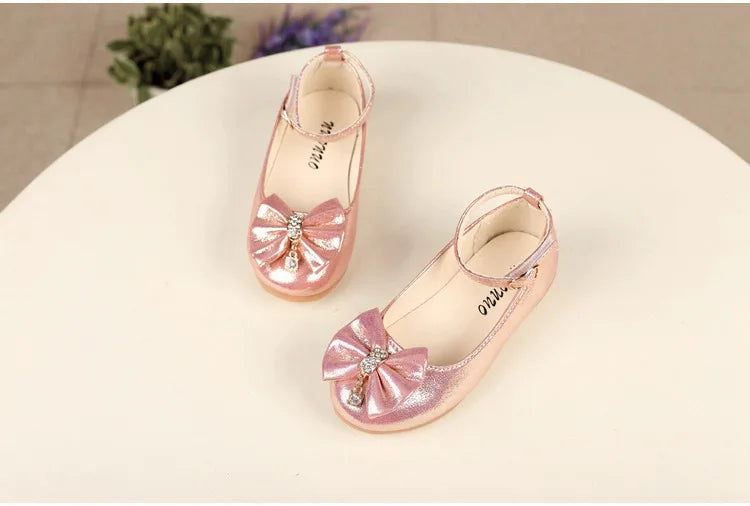 Girl's Leather Elegant Flat Shoes